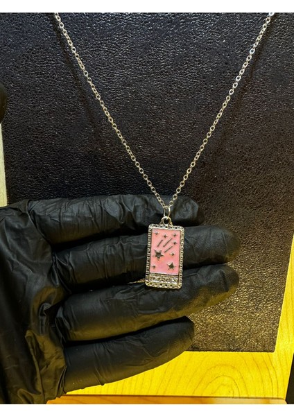 The Star & The Moon Çelik Mineli Kolye modelleri