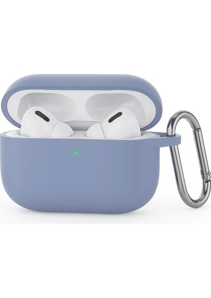 Apple Airpods Pro 3.nesil ile Uyumlu Esnek Silikon Koruyucu Kılıf + Askı Aparatı
