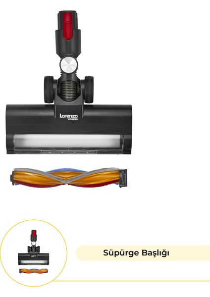 VC4290 X-Pert Kablosuz Şarjlı Dik Süpürge 380W - Katlanabnilir Tüp Boru - Özel Tasarım Şarj Stand fırsatları