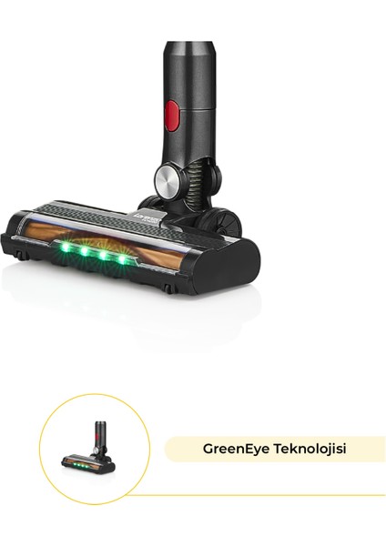 VC4290 X-Pert Kablosuz Şarjlı Dik Süpürge 380W - Katlanabnilir Tüp Boru - Özel Tasarım Şarj Stand