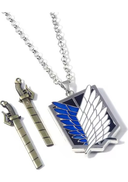 Attack On Titan Wings Of Liberty & Swords Kolye
