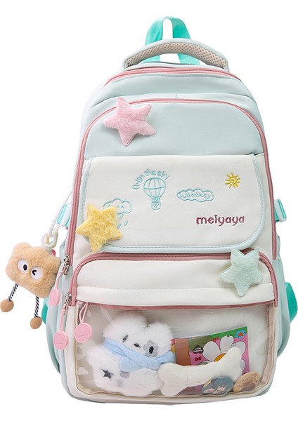 Yeni Okul Çantası Kadın Kore Baskı Küçük Taze Lise Üniversite Öğrencileri Sırt Çantası Kampüs Çift Rüzgar Sen Sistemi Basit Omuzlar Sırt Çantaları (Yurt Dışından)