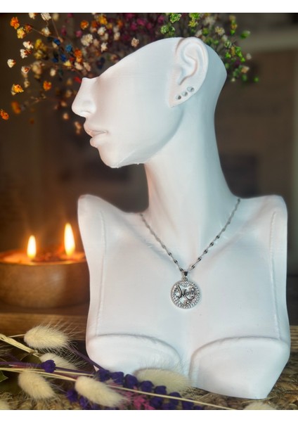 Anne Paslanmaz Çelik Kolye