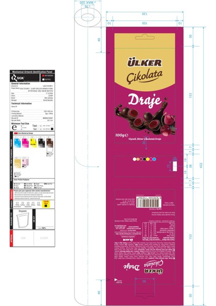 Çikolata Draje Vişne 100 gr fiyatları