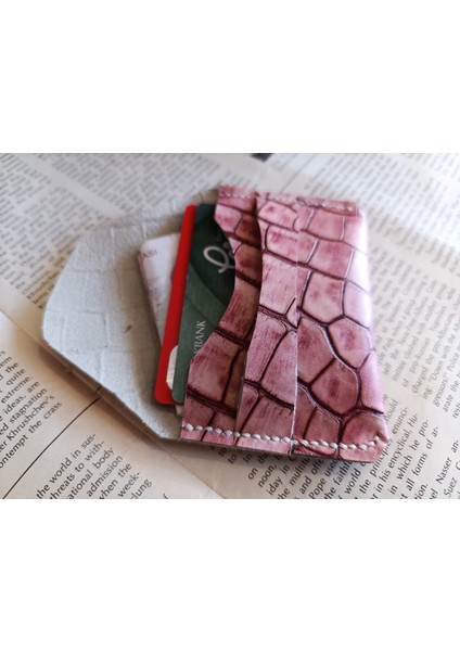 Tamamen El Emeği Hakiki Deri Minimalist Cüzdan Kartlık ( 11X6.5CM) Xx7 modelleri