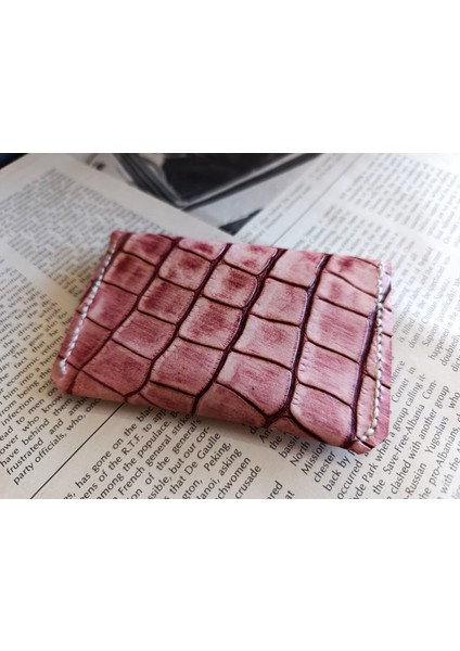 Tamamen El Emeği Hakiki Deri Minimalist Cüzdan Kartlık ( 11X6.5CM) Xx7 fırsatları