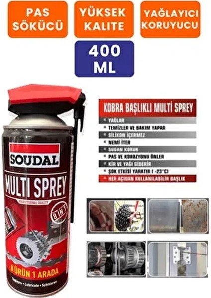Multi Sprey 400 ml 8 Ürün 1 Arada Yağlayıcı ve Koruyucu Özellikler fiyatları