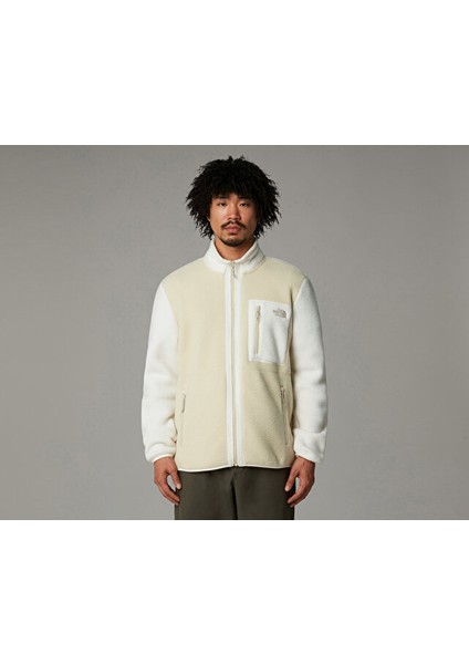 M Yumiori Full Zip Erkek Outdoor Polar Ceket NF0A883RFR01 Gri modelleri