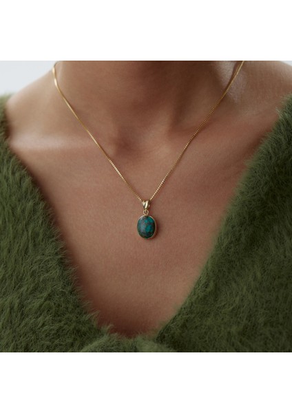 Dark Green Vintage Kolye