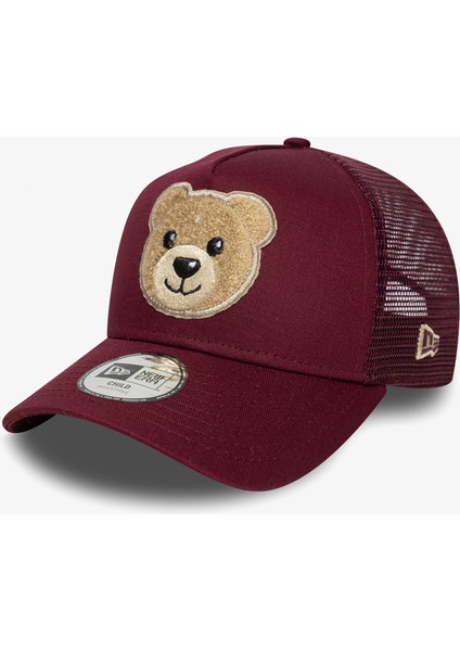 Boucle Bear Trucker Çocuk Bordo Şapka.- fiyatları