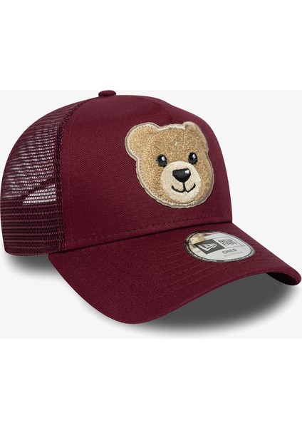 Boucle Bear Trucker Çocuk Bordo Şapka.- fırsatları