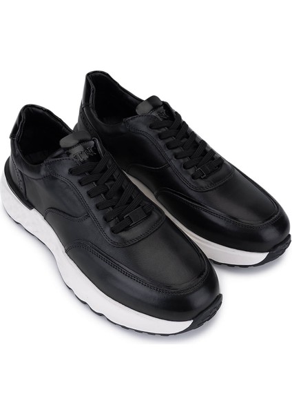 Erkek Hakiki Deri Siyah Sneakers & Spor Ayakkabı 298 3133-8226 Erk Ayk SK25-26 Sıyah fiyatları