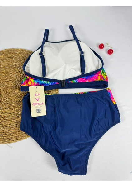 Kadın Şık Etnik Desenli Crop Bikini Takımı fırsatları