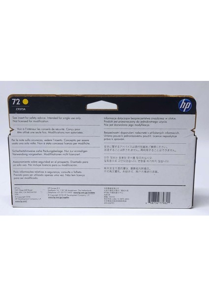 Hp 72 C9373A Yellow Kartuş 130ML indirimleri