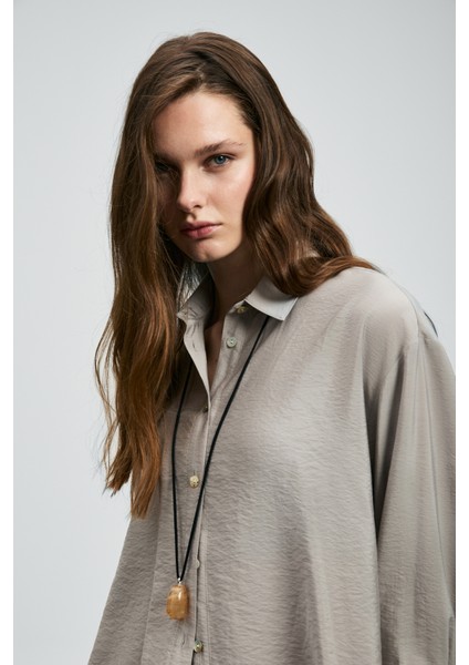 Mıla Kadın Ipekli Gömlek Siyah indirimleri