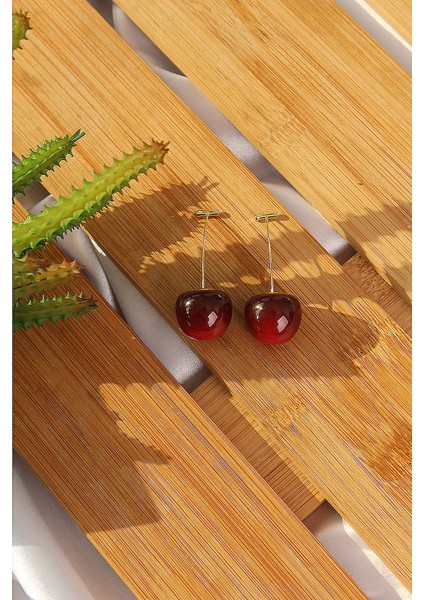 Gold Renk Kiraz Model Kadın Küpe TG27BKP6727 fiyatları