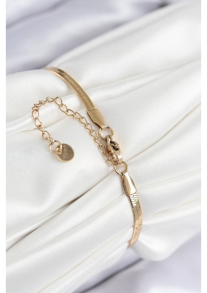 316L Çelik Nazar Boncuk Detaylı Yonca Model Italyan Zincir Gold Renk Kadın Bileklik TG27BB7826 fiyatları