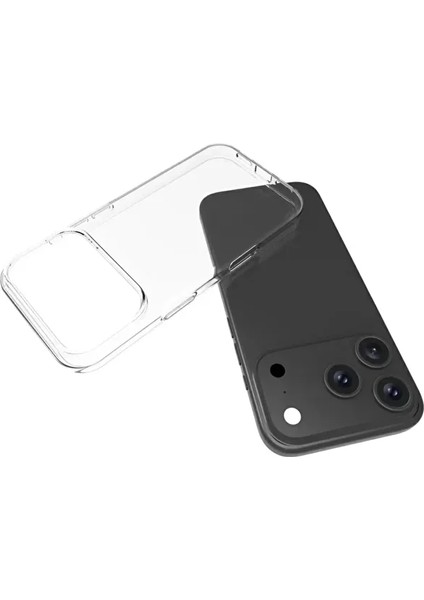 Iphone 17 Pro Max Uyumlu Şeffaf Kılıf Silikon ve Esnek fiyatları