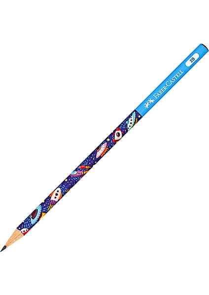 Uzay Macerası 2b Yuvarlak Kurşun Kalem 12 Adet fırsatları