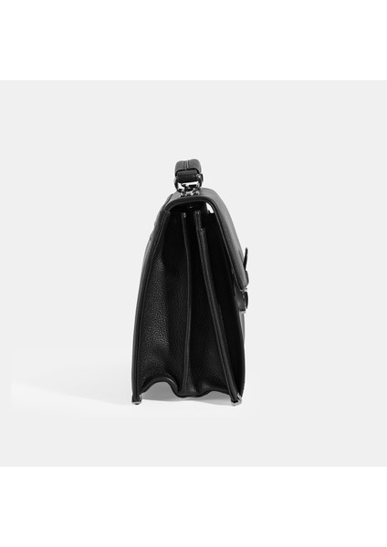 Erkek Siyah Deri Postacı Çantası fırsatları