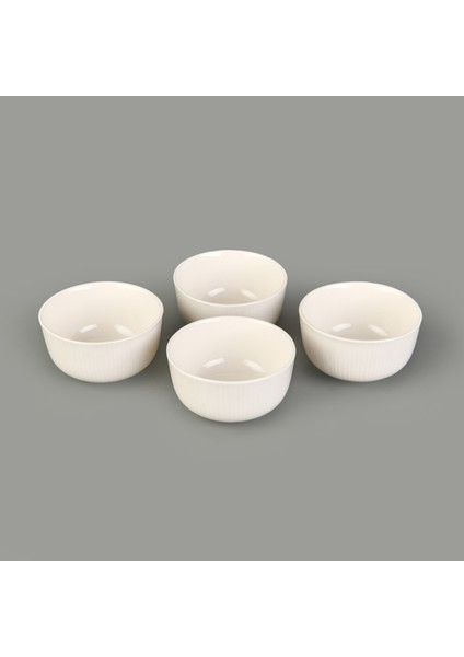 Bade 4'lü Porselen Çerezlik - Beyaz - 8 cm fırsatları