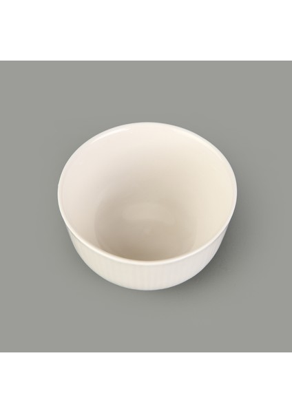 Bade 4'lü Porselen Çerezlik - Beyaz - 8 cm