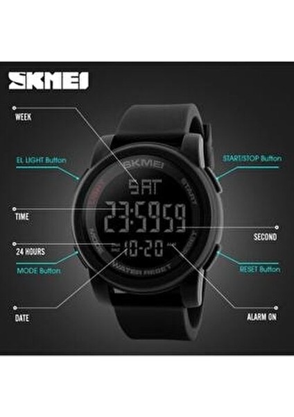 1257 Erkek Kol Saati LED Işıklı Silikon Kasa Silikon Kordon fırsatları