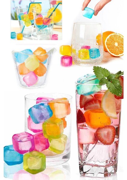 Renkli Buz Küpleri, Tükenmez Serinletici Buz Küpleri 20 Adet fiyatları