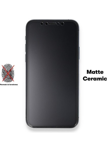 Iphone x Cam Koruyucu Mat Seramik Nano 9d Ekranı Tam Kaplayan