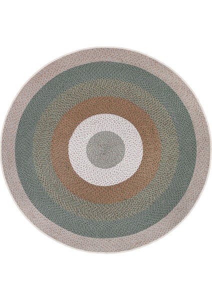 Renkli Hasır Örgü Desenli Yıkanabilir Yuvarlak Salon Halısı fiyatları