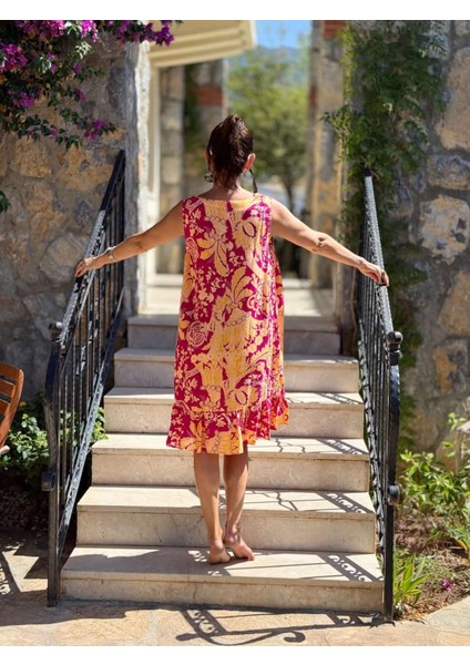 MLN16172 Viskon Alanya Elbise fırsatları