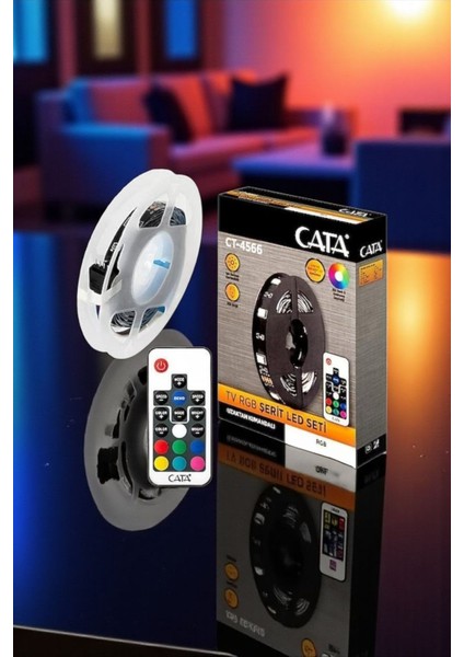 3 Metre Cata Uzaktan Kumandalı Rgb Renkli LED Şerit Seti fırsatları