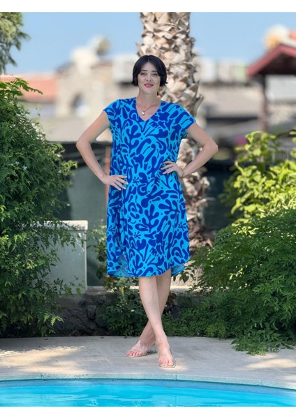 FT179114 Viskon Fethiye Elbise