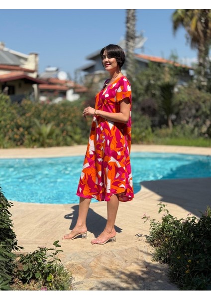 FT179154 Viskon Fethiye Elbise