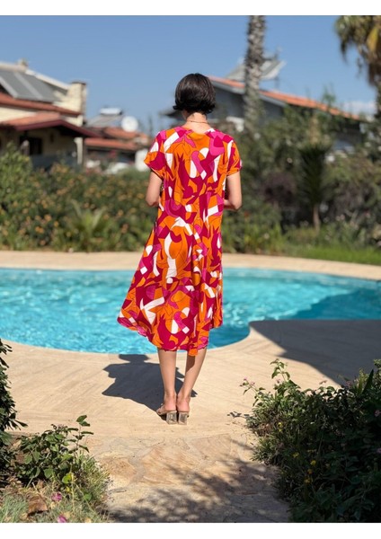 FT179154 Viskon Fethiye Elbise