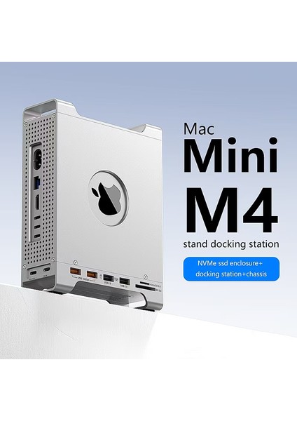 Mac Mini M4/m4 Pro 9 In 1 Type-C Nvme SSD Alüminyum Çevirici Stand Docking Station CDG-NSC201 indirimleri