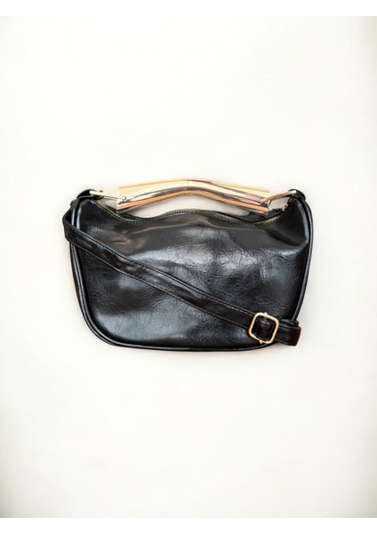 Aura Gold Kulplu Siyah Çanta fiyatları