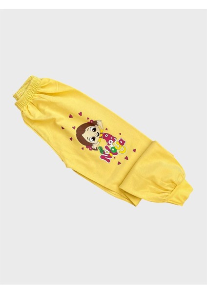 Kız Çocuk Pamuklu Sarı Mevsimlik Uzun Kollu Pijama Takımı modelleri