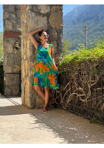 MLN16177 Viskon Alanya Elbise fiyatları