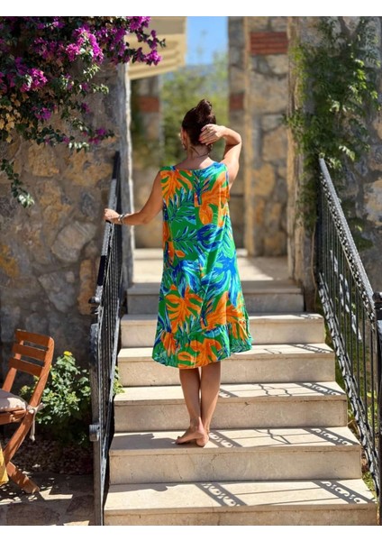 MLN16177 Viskon Alanya Elbise modelleri