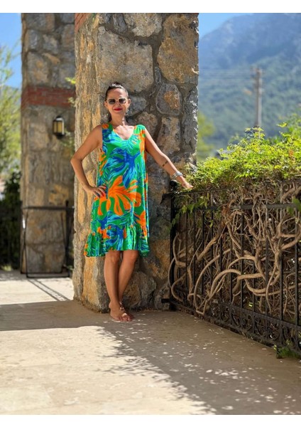 MLN16177 Viskon Alanya Elbise indirimleri