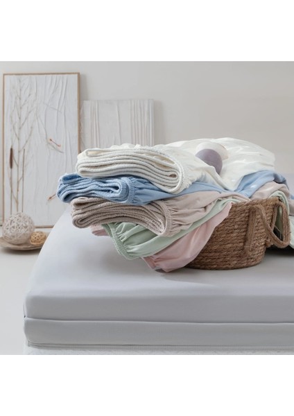 Çift Kişilik Düz Penye %100 Pamuklu Lastikli Çarşaf 180X200 Newsheet Bej fırsatları