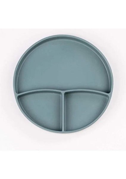 Yeşil 3 Lü Silikon Yemek Seti - Önlük + Diş Kaşıyıcılı Kaşık + Vakumlu Tabak fırsatları