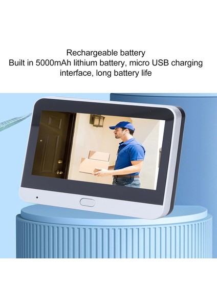4,3″ Wifi Akilli Kapı Gözetleme Kamerası – 1080P + Gece Görüş + Hareket Algılama + Çift Yönlü Ses modelleri