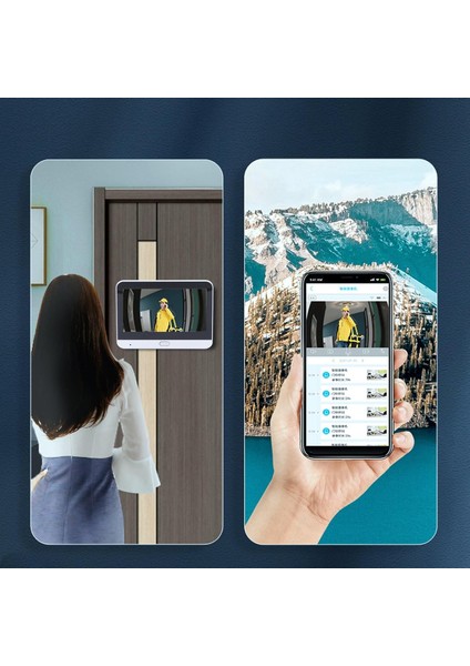 4,3″ Wifi Akilli Kapı Gözetleme Kamerası – 1080P + Gece Görüş + Hareket Algılama + Çift Yönlü Ses indirimleri