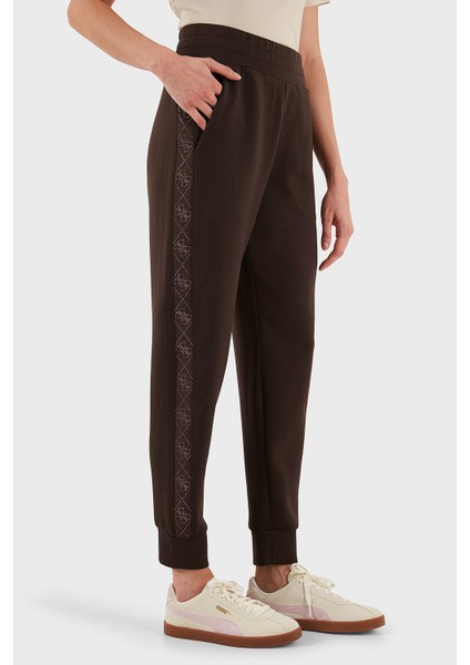 New Victoire Regular Fit Ribanalı Paça Logo Şeritli Pantolon W5YB11KBYE2 Bayan Pantolon W5YB11 Kbye2 G1EB fırsatları
