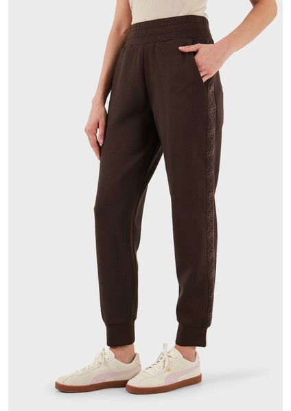 New Victoire Regular Fit Ribanalı Paça Logo Şeritli Pantolon W5YB11KBYE2 Bayan Pantolon W5YB11 Kbye2 G1EB indirimleri