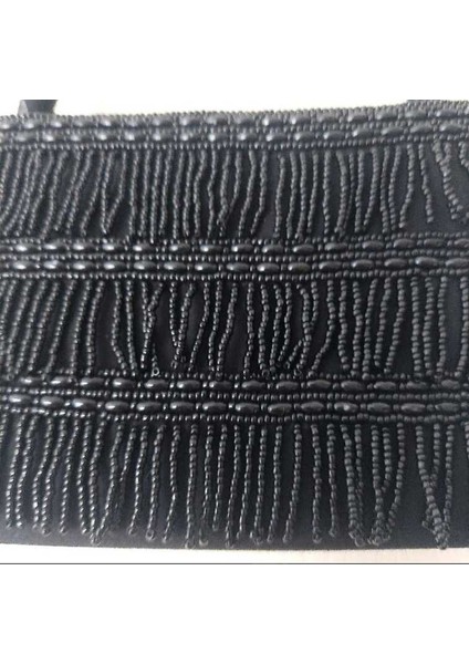 Şık Siyah Boncuk Işlemeli Gece Çantası – Zarif Tasarım, Küçük Boy, Özel Günler Için Ideal indirimleri