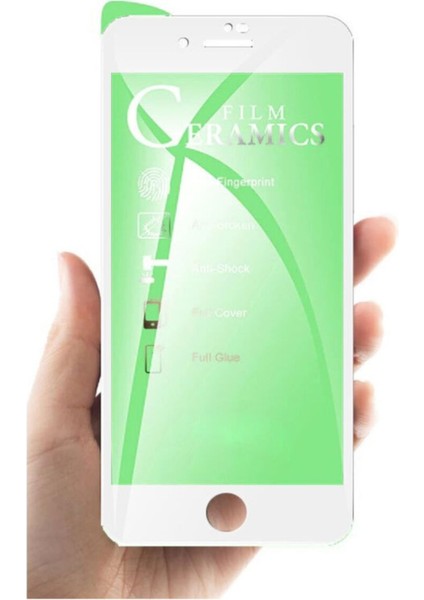 Iphone 7 Plus Beyaz Tam Kaplayan Nano Seramik Ekran Koruyucu