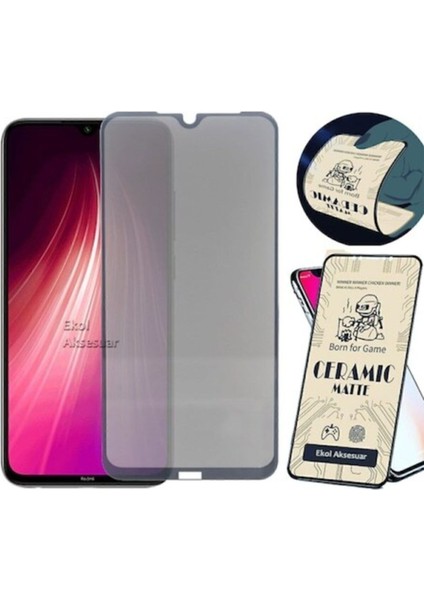 Ridmi Note 8 Tam Kaplayan 5d Mat Nano Kırılmaz Cam